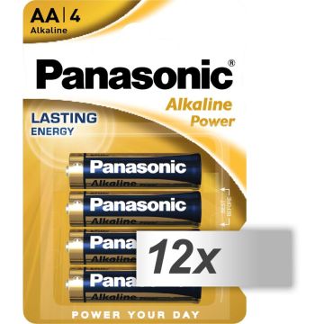 12x4 Panasonic Alkaline Power Mignon LR6 AA