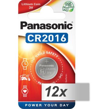 12x1 Panasonic CR 2016 Lithium Power VPE Inner Box