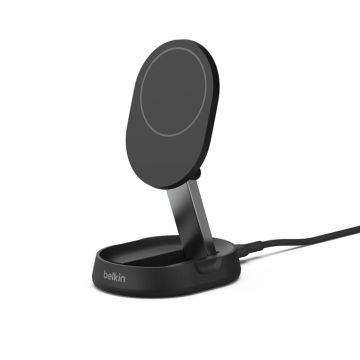 Belkin BOOST Charge Pro Qi2 15W magnētiskais lādēšanas statīvs, Zils