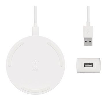 Belkin BOOST Charge Pad 10W Micro-USB, bez adaptera, Balts