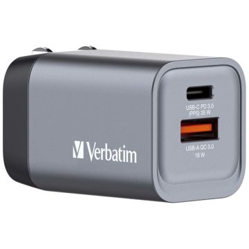 Verbatim GNC-240 GaN lādētājs 240W 3x USB-C PD, 1x USB-A QC 3.0