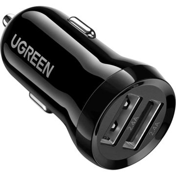 UGREEN auto lādētājs ar USB-A, USB-C un vienu paplašinājuma 12V ligzdu PD 20W