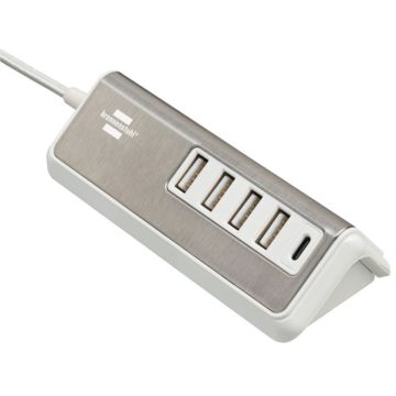 Brennenstuhl USB multi lādētājs ar 1,5m kabeli, 4xUSB Type A + 1xUSB Type C