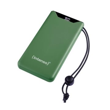 Intenso Powerbank F10000 10000 mAh, 1x USB-C, 1x USB-A, zils, ar USB-C uz USB-C kabeli