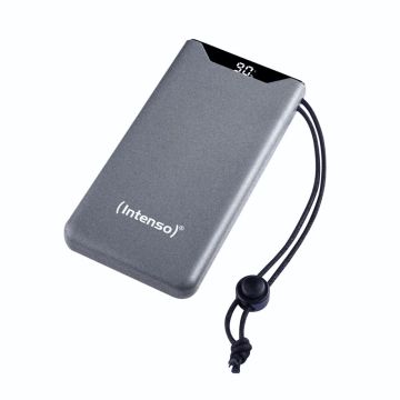 Intenso Powerbank F10000 10000 mAh, 1x USB-C, 1x USB-A, zaļš, ar USB-C uz USB-C kabeli