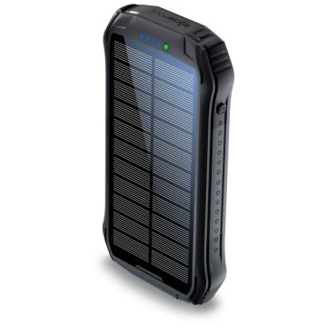 Boompods Neutron saules enerģijas barošanas bloks 10.000mAh melns