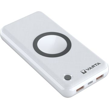 Varta Wireless Power Bank 15000mAh, 1x USB-C, bezvadu uzlāde 10W