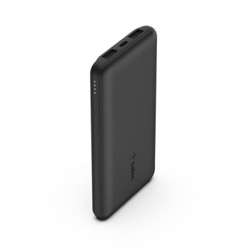 Belkin BOOST Charge Powerbank 10.000mAh + USB-A/USB-C Kabelis 15cm, Melns