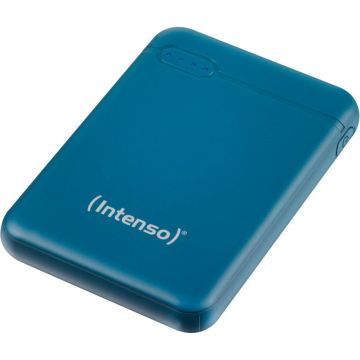 Intenso Powerbank XS5000 5000 mAh, 1x USB-C, 1x USB-A, zils, ar USB-A uz USB-C kabeli