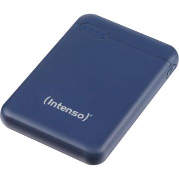 Intenso Powerbank XS5000 5000 mAh, 1x USB-C, 1x USB-A, melns, ar USB-A uz USB-C kabeli