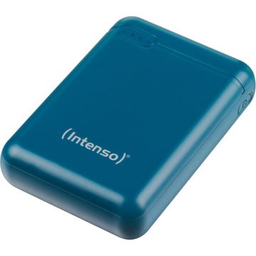 Intenso Powerbank XS10000 10000 mAh, 1x USB-C, 1x USB-A, tumši zils, ar USB-A uz USB-C kabeli