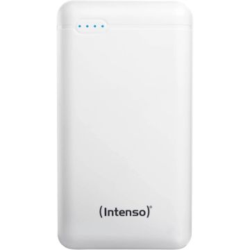 Intenso Powerbank XS20000 20000 mAh, 1x USB-C, 1x USB-A, melns, ar USB-A uz USB-C kabeli