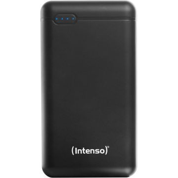 Intenso Powerbank XS10000 10000 mAh, 1x USB-C, 1x USB-A, balts, ar USB-A uz USB-C kabeli