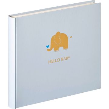 Walther Baby Animal Bērnu foto albums, 50 baltas lpp., 25x28 cm, ar ziloni, zils, UK148L