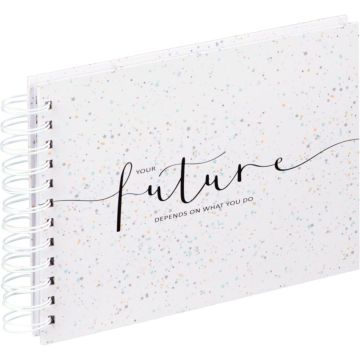 Hama Letterings Future spirāles fotoalbums 24x17 50 baltas lpp.