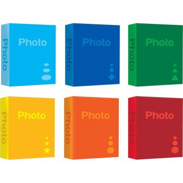 ZEP Photo Basic Fotoalbums ar atmiņu ierakstiem, 13x19 cm, 100 lapas, dažādas krāsas