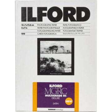 Ilford MG RC DL 25M satin melnbaltais foto papīrs 13x18cm 100 loksnes