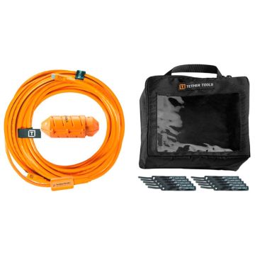 Tether Tools USB-C-kabelis ar C-kabeli 9,40m, oranžs