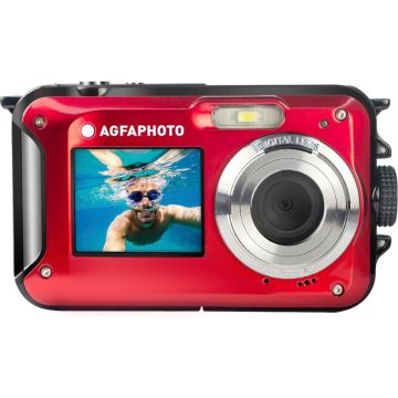 AgfaPhoto Realishot WP8000 Ūdensizturīga Digitālā Fotokamera 24MP, 2.8" Ekrāns, 4K Video, Sarkana