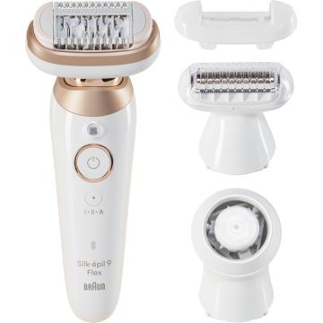 Braun Silk-epil Flex 9-481 3D SensoSmartTM epilators, elastīga galva, mitrā un sausā epilācija