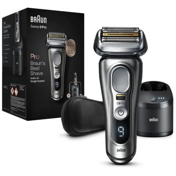 Braun Series 9 9485cc SW skuveklis, mitrā un sausā skūšana, ar tīrīšanas un uzlādes staciju