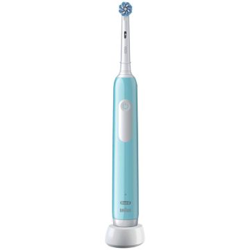 Oral-B Pro 1 elektriskā zobu birste, Sensitive Clean uzgalis, Karību zila