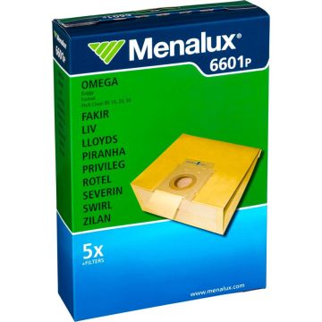 Menalux 6002 putekļusūcēju maisi