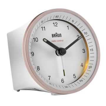 Braun BC 07 PW-DCF modinātājs ar automātisku iestatīšanos no sat rozā-balts