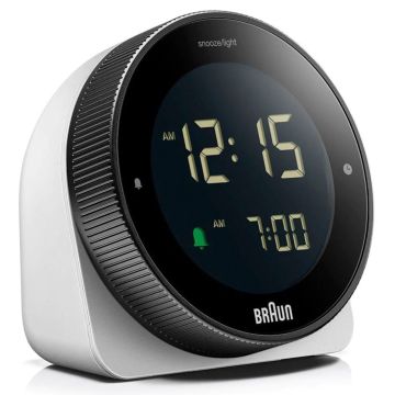 Braun BC 24 W DCF balts modinātājpulkstenis ar radio