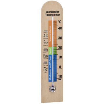 TFA 12.1055.05 enerģijas taupīšanas termometrs ar iekšējās un ārējās temperatūras sensoriem, balts