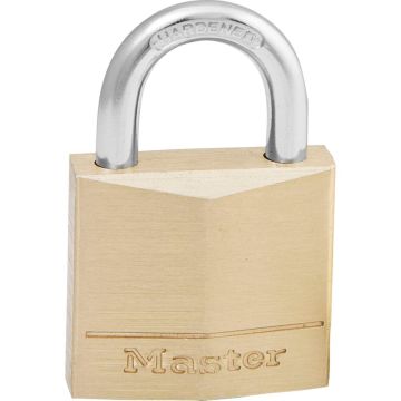 Master Lock Misiņa masīva korpusa piekaramā atslēga 16mm 4-pin Cyl. 130EURD