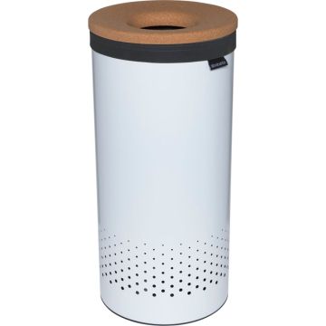 Brabantia 35L veļas konteineris, korķis/balts