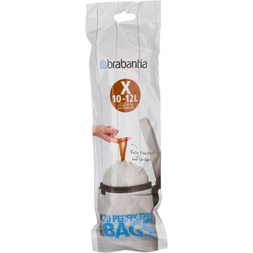 Brabantia PerfectFit atkritumu maisi, padomi X, 12L, 20 gab.