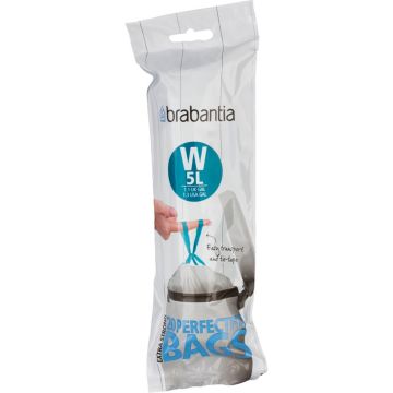 Brabantia PerfectFit atkritumu maisi, padomi W, 5L, 20 g.
