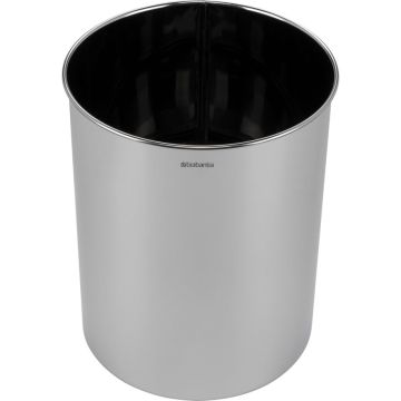 Brabantia 15L papīra atkritumu tvertne, spīdīgs tērauds