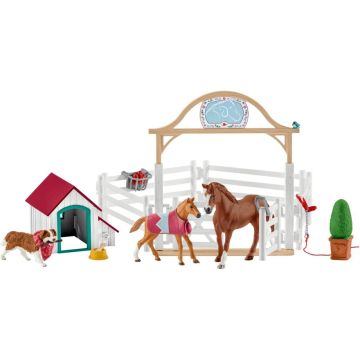 Schleich Horse Club 42458 Hannahs guest horses with bitch Ruby