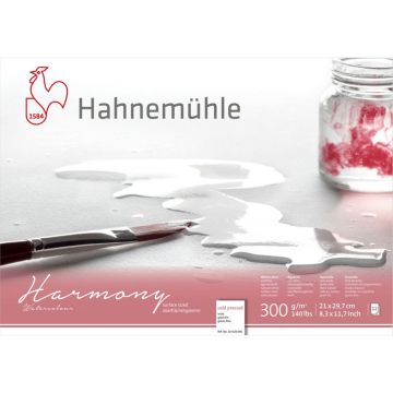 Hahnemühle Harmony auksti presēts akvareļu papīrs, 12 lapas, A4, 300 g