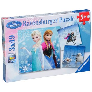 Ravensburger Winter Adventures 3 X 49 pcs Puzzle Disney Frozen