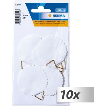 10x1 Herma Picture Hangers 45 water-soluble gumming 5749