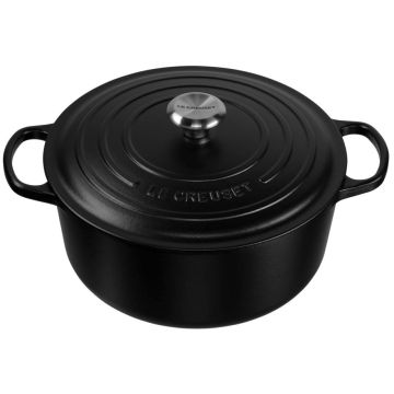 Le Creuset Signature kastrolis apaļš 28cm melns