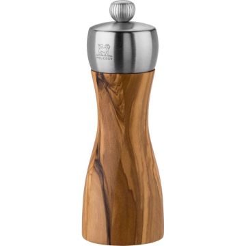 Peugeot Fidji sāls dzirnaviņas 15cm no olīvkoka un nerūsējošā tērauda