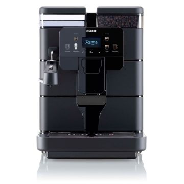 Saeco New Royal Plus automātiskā espresso mašīna, 15 bar, melna, uzlabota funkcionalitāte