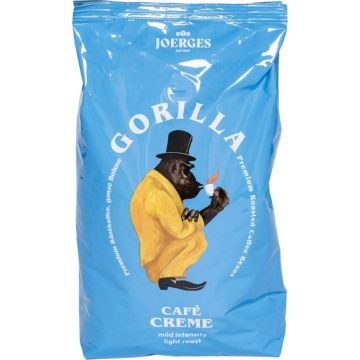 Joerges Gorilla Cafè Creme zilas kafijas pupiņas, 1 kg