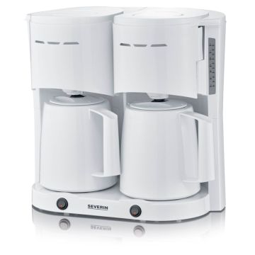 Severin KA 9314 Duo filtrēšanas kafijas automāts, 2 krūzes, 8 tases katrā