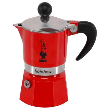 Bialetti Rainbow 1TZ sarkana kafijas krūze krūze