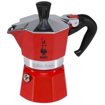 Bialetti Moka Express 1TZ sarkana kafijas krūze krūze