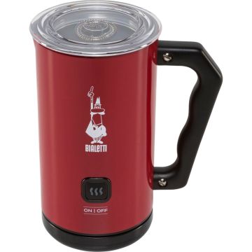 Bialetti MKF02 piena putotājs, 500W, sarkans, automātiska putošanas un sildīšanas funkcija