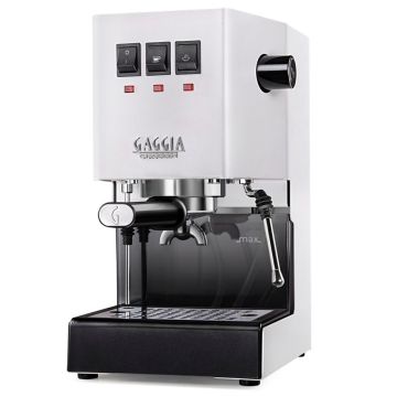 Gaggia Classic Evo espresso automāts, 15 bar, manuāla vadība, balts