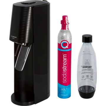 SodaStream Terra ūdens gāzētājs, melns, moderns un praktisks dizains