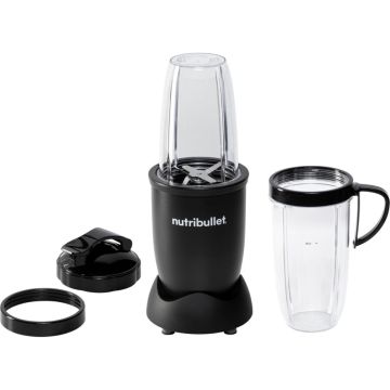 nutribullet NB PRO galda blenderis, melns, 1200 ml tilpums, 1200W, komplektā ar papildu trauku un vāciņu